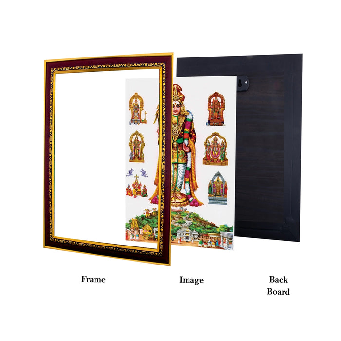 Thiruchendur Murugan Photo Frame | Picture Frame for Pooja Room Decor