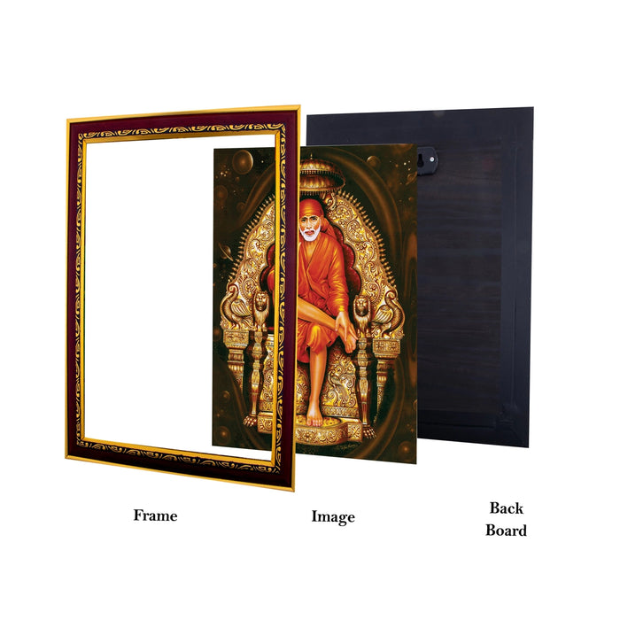 Sai Baba Photo Frame | Picture Frame for Pooja Room Decor