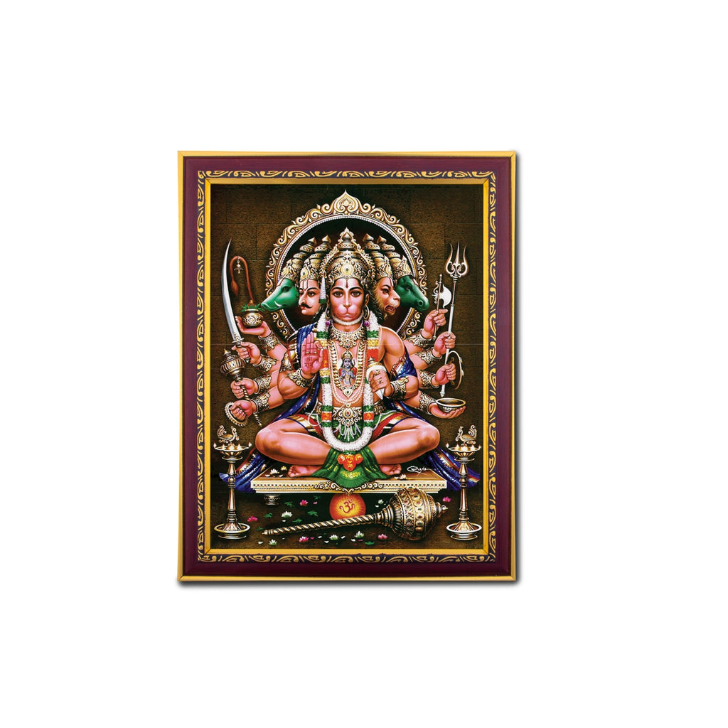 Panchmukhi Hanuman Photo Frame | Picture Frame for Pooja Room Decor