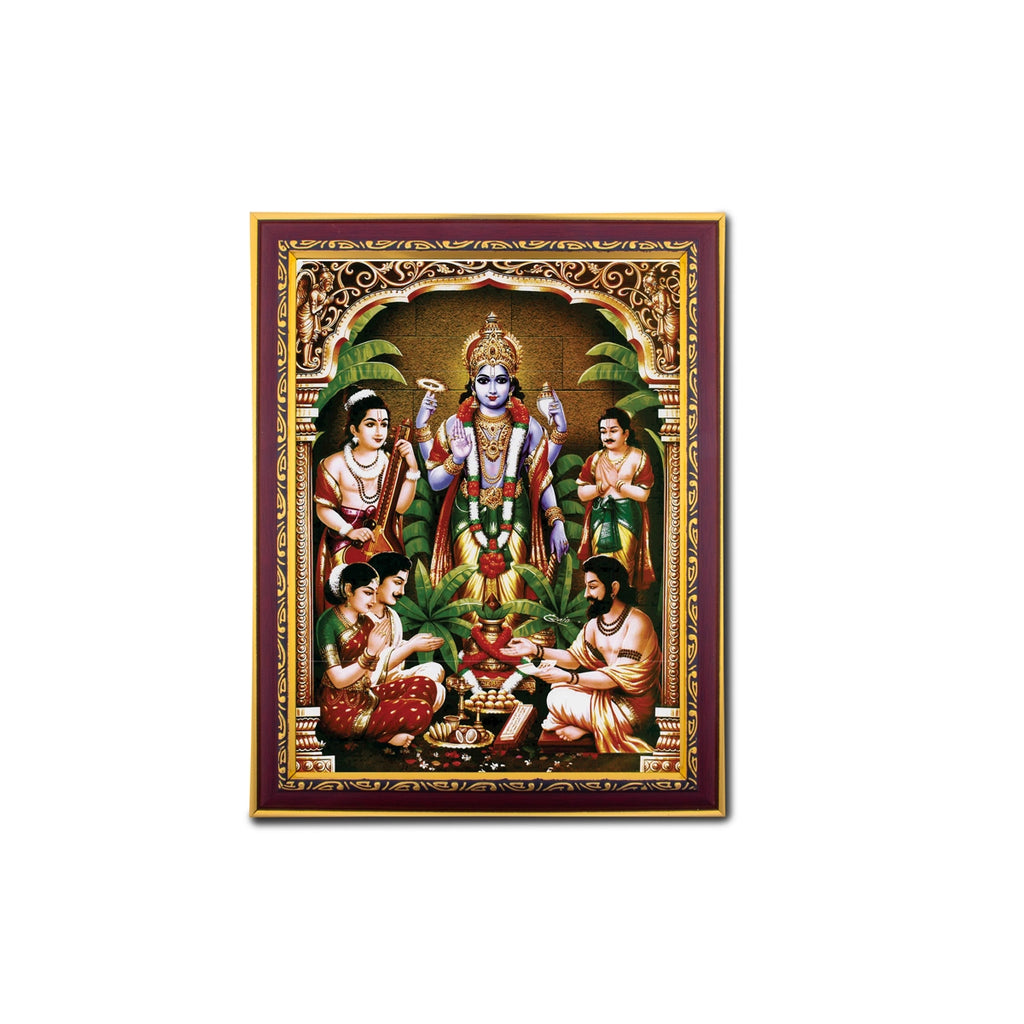 Sathyanarayana Photo Frame | Picture Frame for Pooja Room Decor