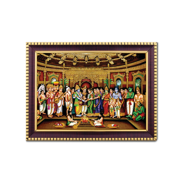Srinivasa Kalyanam Photo Frame | Picture Frame for Pooja Room Decor