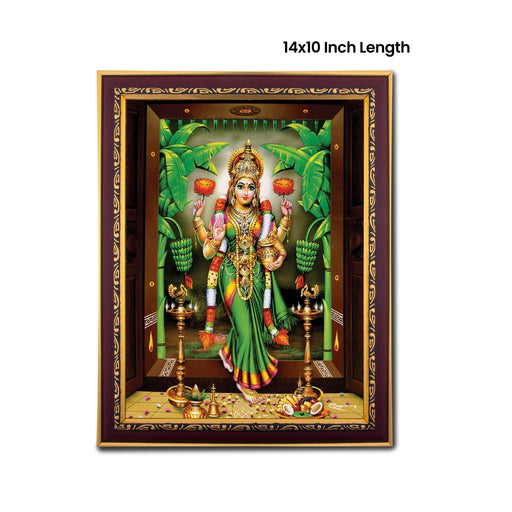 Lakshmi Photo Frame | Picture Frame for Pooja Room Decor - Hindu God Photos & Frames