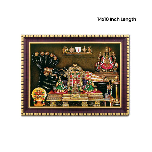 Ranganathar Photo Frame | Picture Frame for Pooja Room Decor - Hindu God Photos & Frames