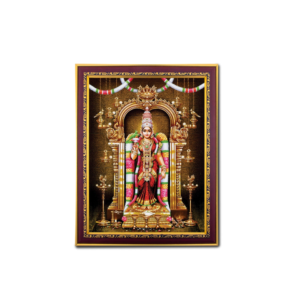 Meenakshi Amman Photo Frame | Picture Frame for Pooja Room Decor