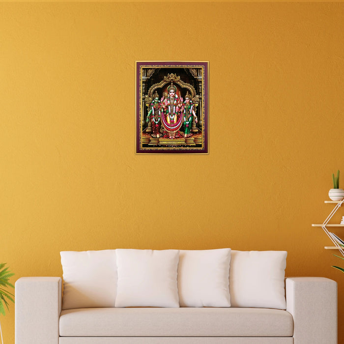 Murugan Valli Deivanai Photo Frame | Picture Frame for Pooja Room Decor