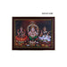Lakshmi Ganesha Saraswathi Photo Frame | Picture Frame for Pooja Room Decor - Hindu God Photos & Frames