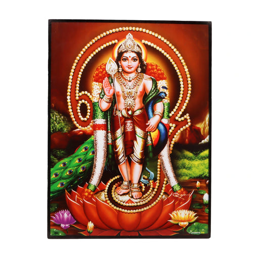 Photo Frame - 11 x 9 Inch | Laminated Frame/ Picture Frame for Home Decor/ Assorted Design - Hindu God Photos & Frames