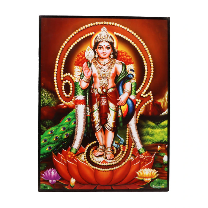 Photo Frame - 11 x 9 Inch | Laminated Frame/ Picture Frame for Home Decor/ Assorted Design - Hindu God Photos & Frames