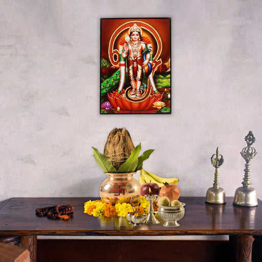 Photo Frame - 11 x 9 Inch | Laminated Frame/ Picture Frame for Home Decor/ Assorted Design - Hindu God Photos & Frames