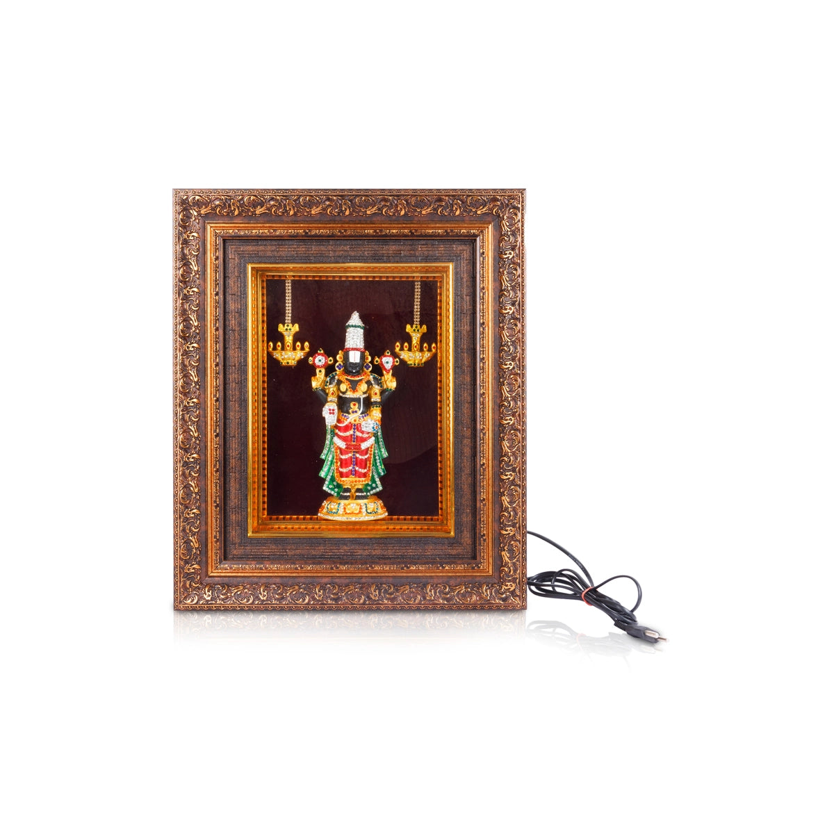 Giri - Frame Perumal With Stone | Led Light Frame | Perumal Photo Frame ...