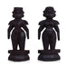 Marapachi Bommai Pair - 8 x 2.75 Inches | Wooden Statue/ Marapachi Doll for Home Decor - Marapachi Bommai