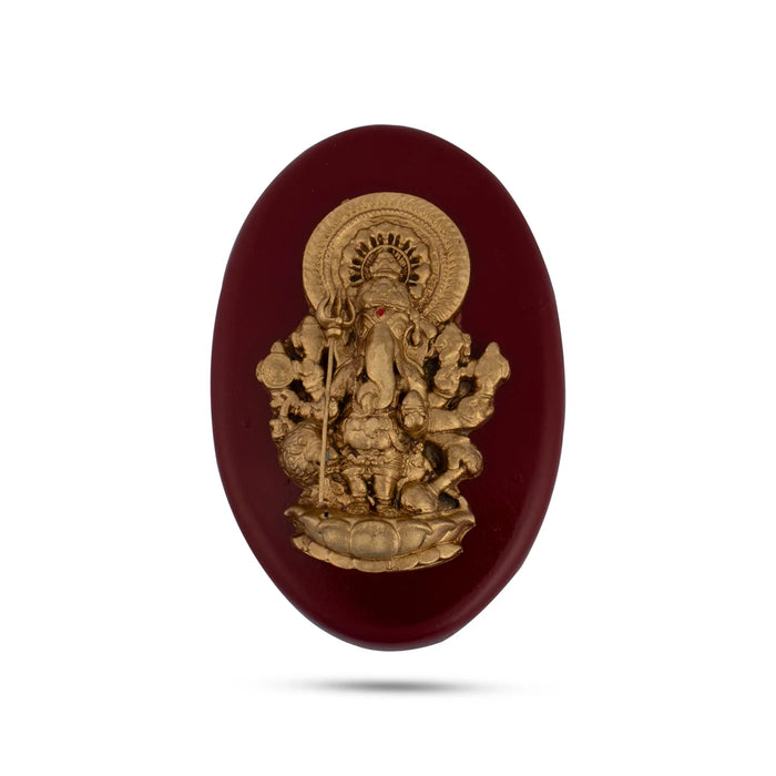 Subha Drishti Ganapathi - 5 x 3.5 Inches | Ganesh Idol/ Ganesh Wall Hanging for Home - Wall Hanging