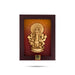 Subha Drishti Ganapathi with Frame - 6 x 4.5 Inches | Ganesh Idol/ Ganesh Wall Hanging for Home - Wall Hanging