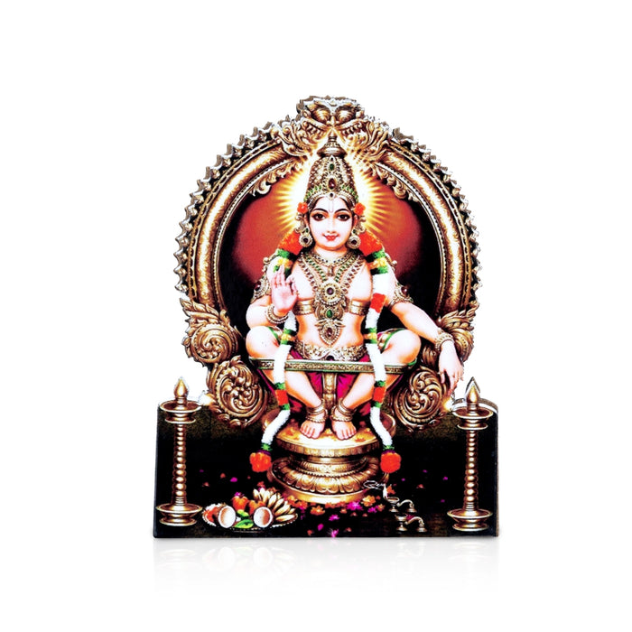 God Photo Stand - 4 x 3.25 Inches | Photo Frame Cutout/ Picture Frame Cutout for Home Decor/ Assorted Design - Hindu God Photos & Frames