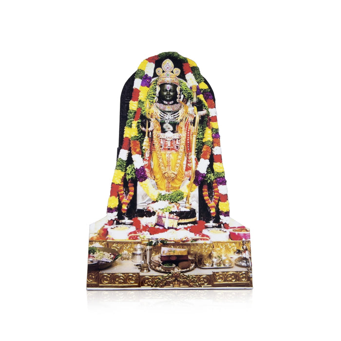 Ayodhya Rama Cut Out - 4 x 2.5 Inches | Ayodhya Ramar Photo Frame for Home