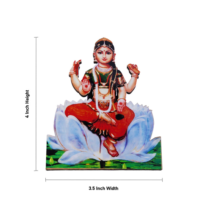 Balambigai Photo Frame - 4 x 3.5 Inches | Deity Cut Out With Back Stand/ Balambigai Picture Cut Out for Pooja space