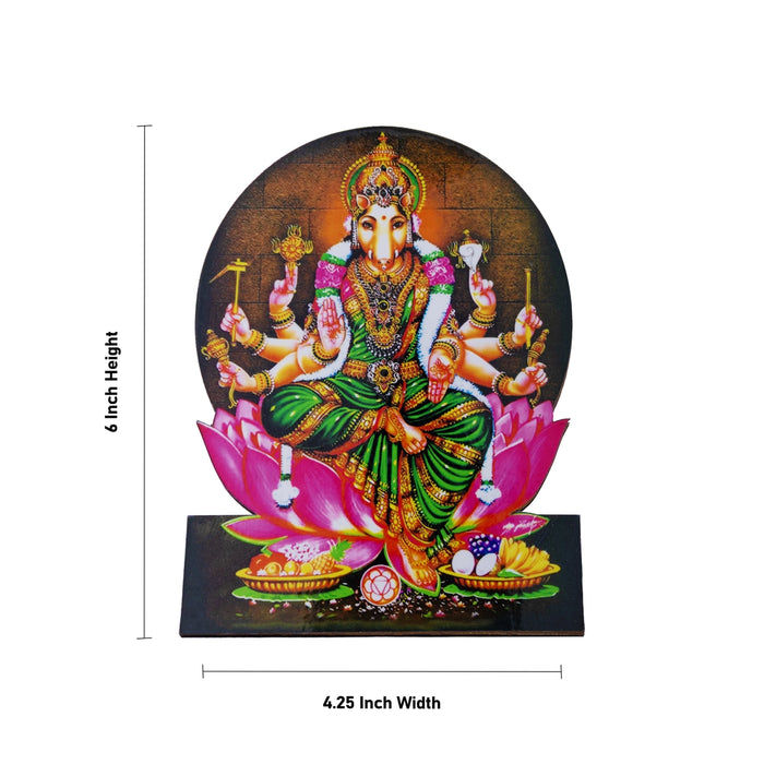 Varahi Cutout Stand - 6 x 4.25 Inches | Meenakshi Photo Holder / Picture Stand for Home Decor