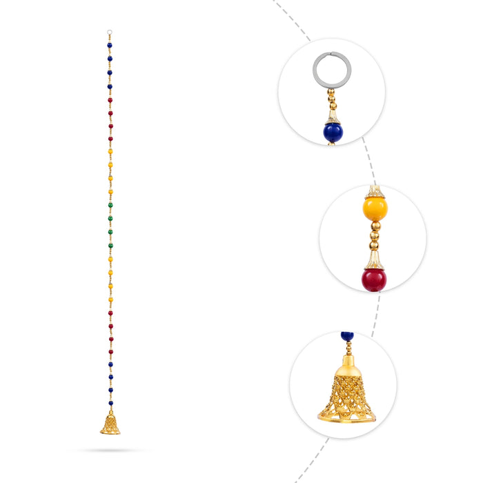 Fancy Toran - 5 Feet | 2 Pcs / Thoranam/ Door Hanging Toran/ Beads Design Bandanwar for Home Entrance