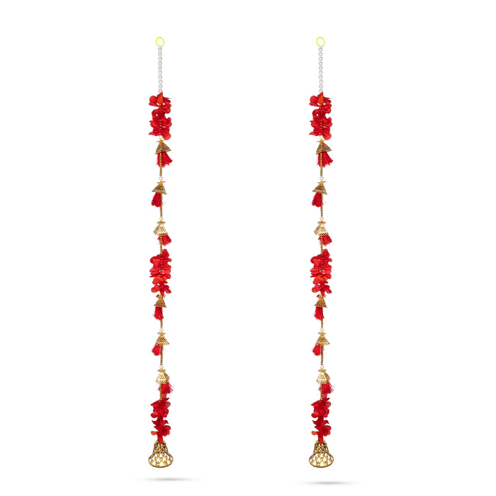 Side Toran Pair - 3 Feet | 2 Pcs / Side Thoran/ Thoranam/ Artificial Toran for Door Decor