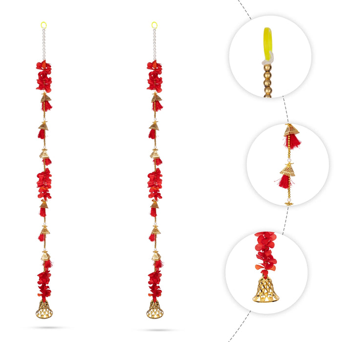 Side Toran Pair - 3 Feet | 2 Pcs / Side Thoran/ Thoranam/ Artificial Toran for Door Decor