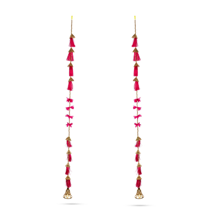 Side Toran Pair - 3 Feet | 2 Pcs / Side Thoran/ Thoranam/ Artificial Toran for Door Decor