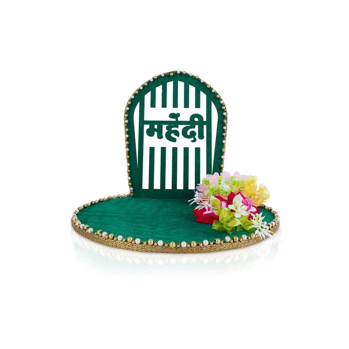 Haldi Platter - 7 x 9.5 Inches | Haldi Box/ Decorative Plate/ Wedding Platter for Haldi & Mehendi Ceremony