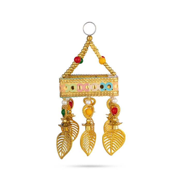 Jhumar Wall Hanging - 7 Inches | Decorative Hanging / Elegant Accent for Weddings, Festivals & Interior Styling