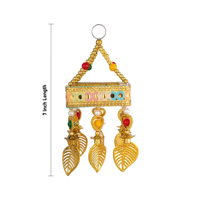 Jhumar Wall Hanging - 7 Inches | Decorative Hanging / Elegant Accent for Weddings, Festivals & Interior Styling