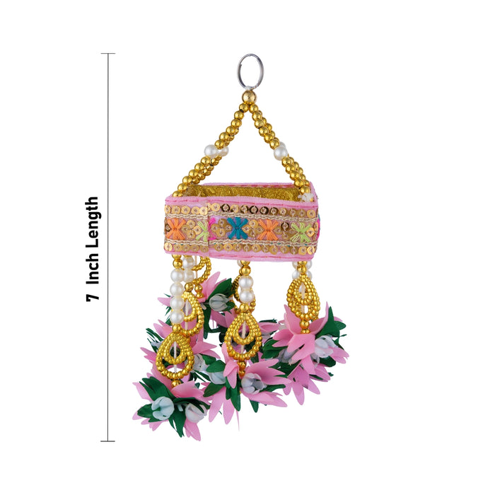 Traditional Jhumar - 7 Inches | Decorative Wall Hanging / Elegant Decor for Festivals & Special Occasions