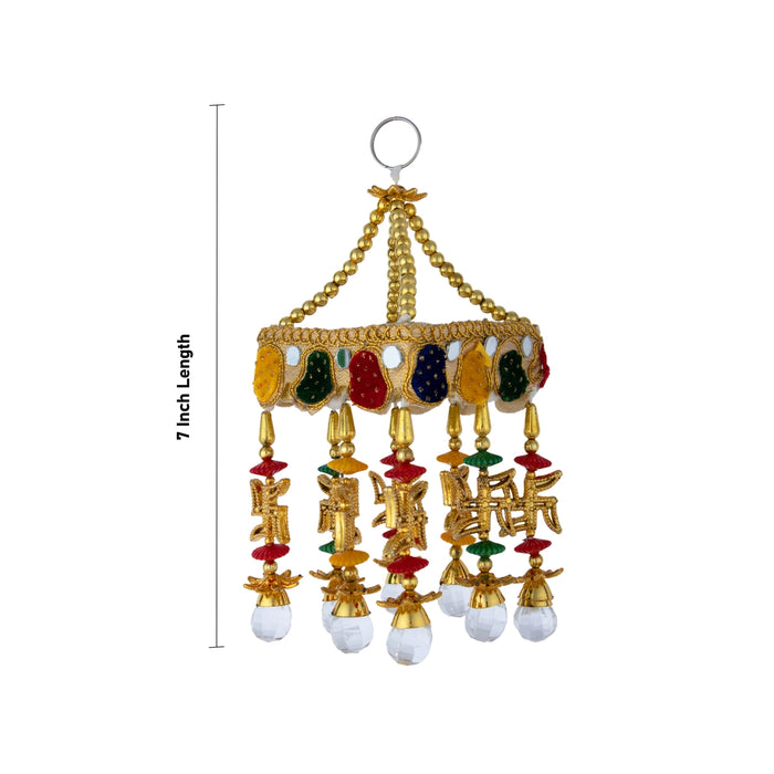 Decorative Jhumar - 7 Inches | Traditional Wall Hanging / Festive Jhoomar for Home Decoration