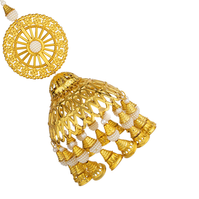 Traditional Jhumar - 9 Inches | Decorative Wall Hanging / Elegant Home Decor for Festivals & Special Occasions
