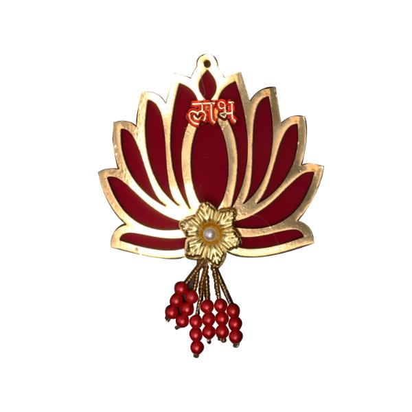 Lotus Wall Hanging  - 5 Inches |  Toran/ Thoranam/ Lotus Door Hanger for Home Decor - Toran