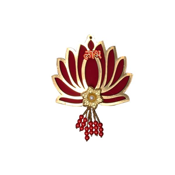 Lotus Wall Hanging  - 5 Inches |  Toran/ Thoranam/ Lotus Door Hanger for Home Decor - Toran