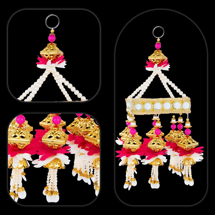 Designer Jhumar - 11 Inches | Wall Hanging/ Decorative Beads Jhoomar/ Jumar For Home Entrance & Interior Decor