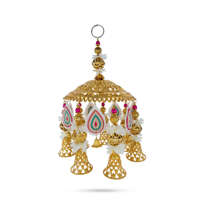 Jhumar Wall Hanging Decor - 11 Inches | Colorful Jhoomar / Decorative Hanging for Home & Temple