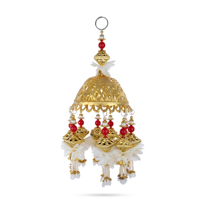 Traditional Jhumar - 12 Inches | Decorative Hanging Ornament / Jhoomar for Festivals, Weddings & Home Decor