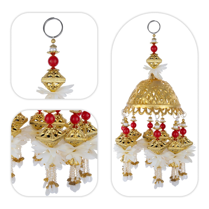 Traditional Jhumar - 12 Inches | Decorative Hanging Ornament / Jhoomar for Festivals, Weddings & Home Decor