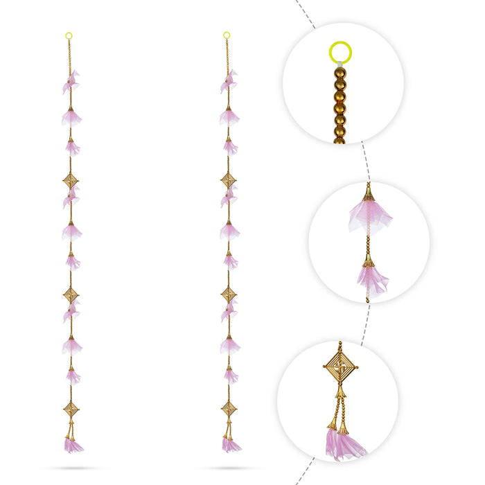 Side Toran - 5 Feet | 2 Pcs / Bandhawar / Thoranam / Artificial Flower Toran for Home Decor
