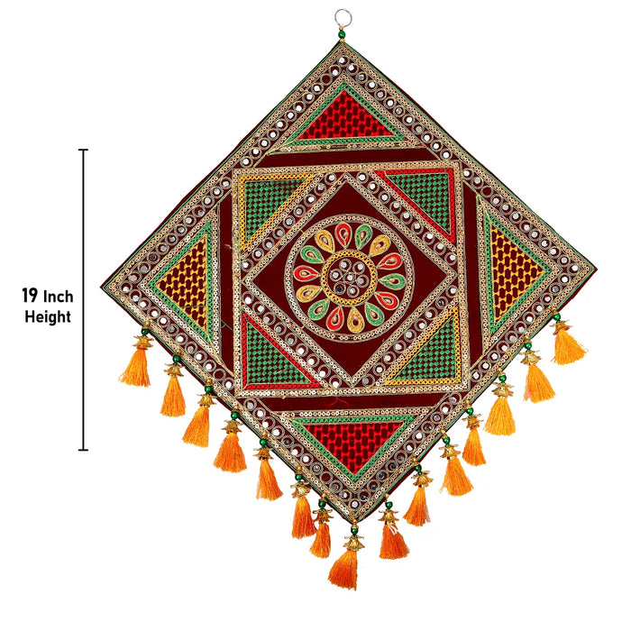 Wall Hanging - 19 Inch | Decorative Door Hanging/ Wall Decor for Living Room/ Assorted Design - Wall Hanging