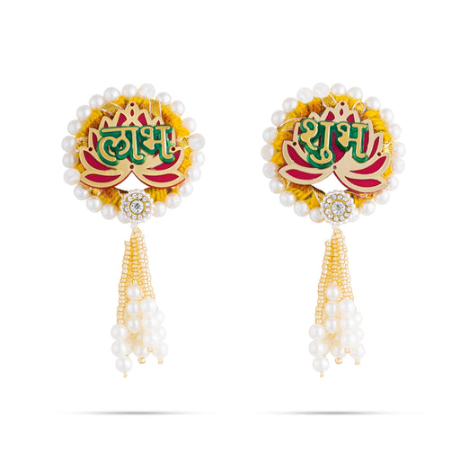 Decorative Hanging Pair - 4 X 2 Inches | Beads Design Wall Hanging Decor/ Wall Decoration For Home Decor - Wall Hanging