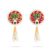 Decorative Hanging Pair - 4 X 2 Inches | Beads Design Wall Hanging Decor/ Wall Decoration For Home Decor - Wall Hanging