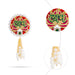 Decorative Hanging Pair - 4 X 2 Inches | Beads Design Wall Hanging Decor/ Wall Decoration For Home Decor - Wall Hanging
