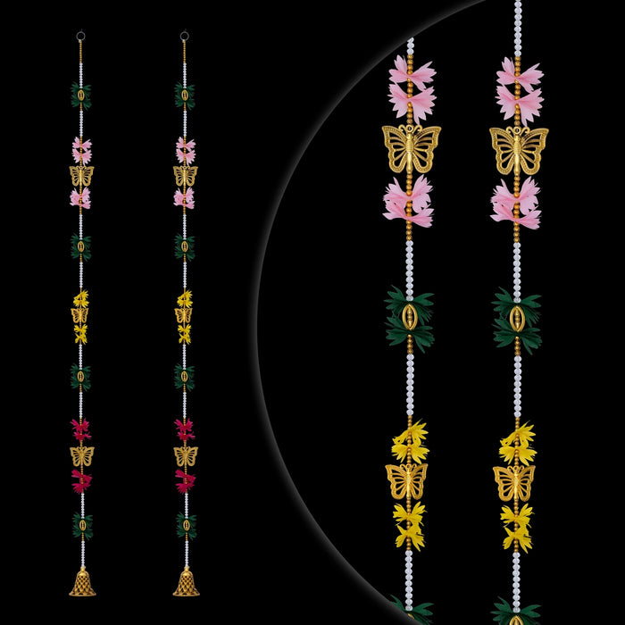 Fancy Toran - 5 Feet | 2 Pcs/ Decorative Thoran/ Bandanwar/ Door Hanging Toran For Home Entrance