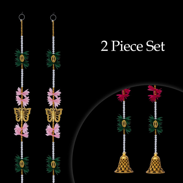 Fancy Toran - 5 Feet | 2 Pcs/ Decorative Thoran/ Bandanwar/ Door Hanging Toran For Home Entrance
