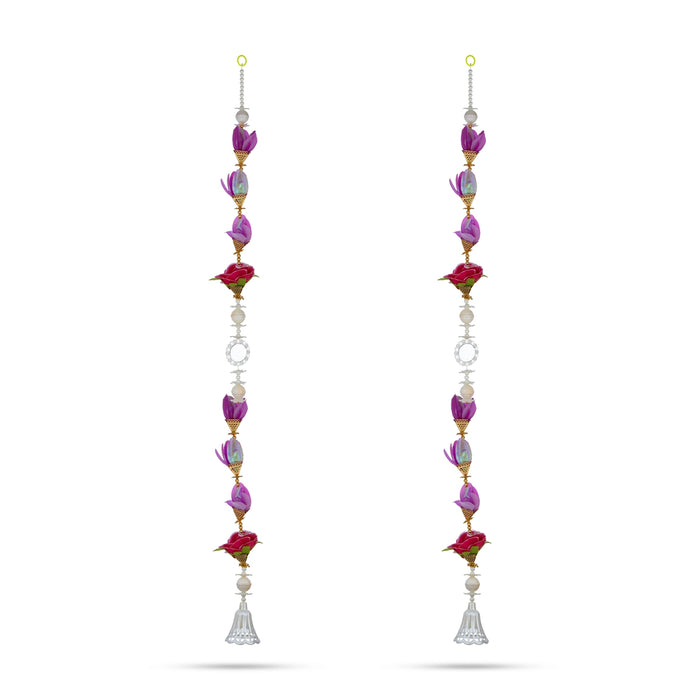Fancy Toran - 5 Feet | 2 Pcs / Flower Thoran/ Bandanwar/ Door Hanging Toran For Home Entrance