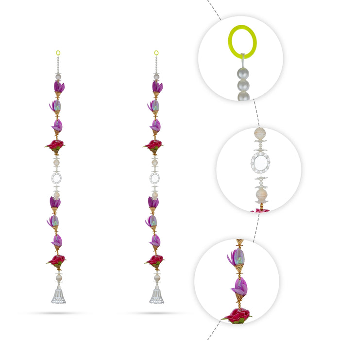 Fancy Toran - 5 Feet | 2 Pcs / Flower Thoran/ Bandanwar/ Door Hanging Toran For Home Entrance