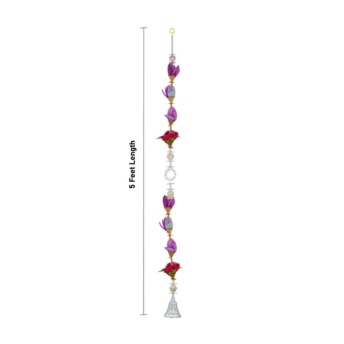 Fancy Toran - 5 Feet | 2 Pcs / Flower Thoran/ Bandanwar/ Door Hanging Toran For Home Entrance