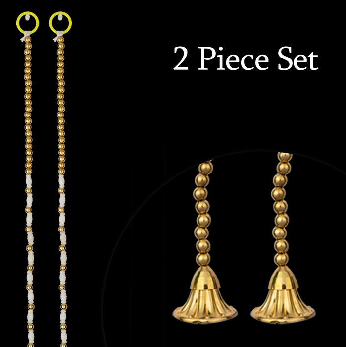 Side Toran - 5 Feet | 2 Pcs / Beads Design Thoranam / Bandhawar / Artificial Flower Toran for Home Entrance