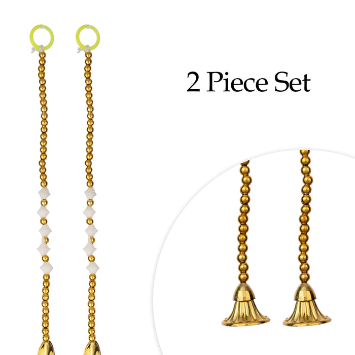 Fancy Ladi - 5 Inches | 2 Pcs / Bandanwar / Beads Design Thoranam / Artificial Toran for Door Decor