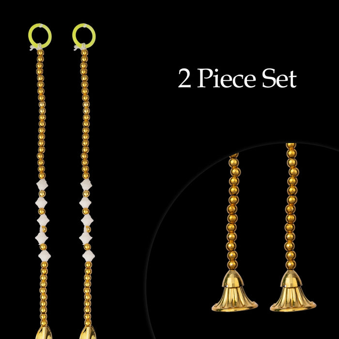Fancy Ladi - 5 Inches | 2 Pcs / Bandanwar / Beads Design Thoranam / Artificial Toran for Door Decor